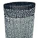 Working Person's 689 Black 4-Pack Merino Wool Hiking Socks - Made In The USA (Large)
