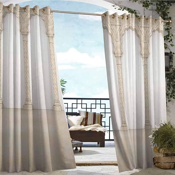 108" W by 96" L(K274cm x G243cm) Pillar Decor Home Fashions Curtain