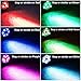 SAHAUHY Par Lights RGBW 18 Leds Uplights Stage Lights Sound Activated Or DMX Control with Remote