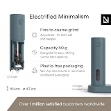 LARS NYSØM Electric Salt and Pepper Grinder Set USB Rechargeable Stone Blue view 4