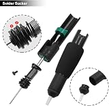 Youmile 2x Solder Sucker Desoldering Pump Vacuum Remover Tool Black 8" w/ view 2