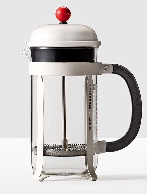 Starbucks Bodum Chambord Cafetera prensa francesa blanco