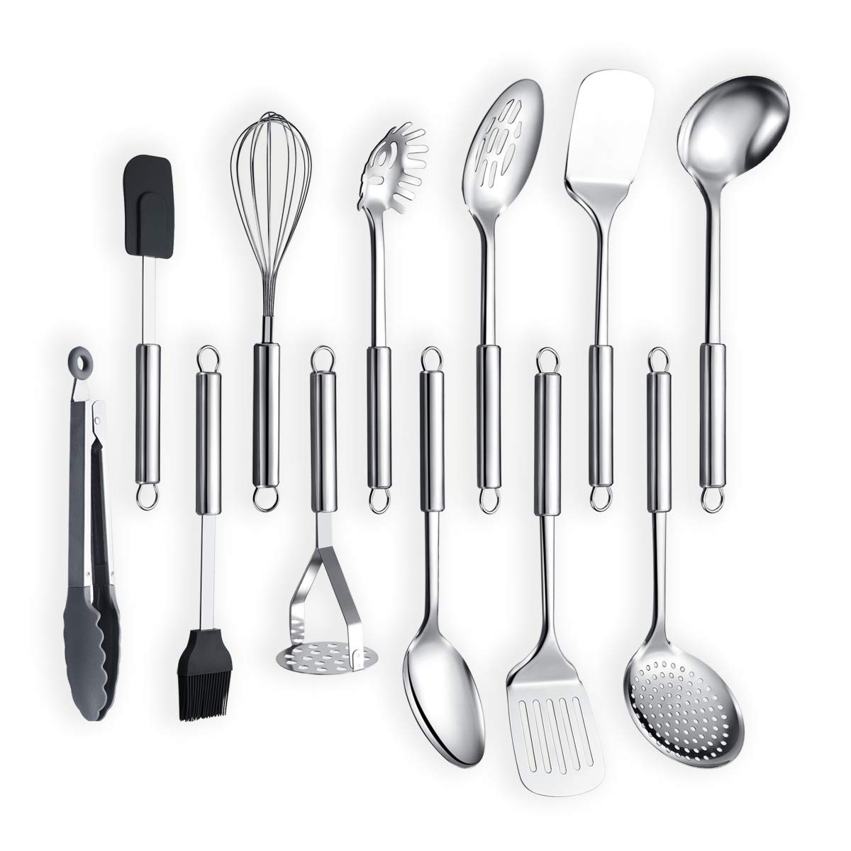 Berglander Stainless Steel Kitchen Utensil 12 Piece, Cooking Spoon, Kitchen Tools Cooking Utensil (12 Pieces) — image 1