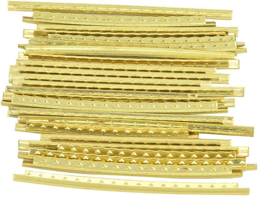 Electric Guitar Fret Wire, Brass Fret Wire Set for Electric Guitar and Bass 24pcs 2.7mm Width - Image 4