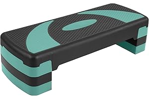 Fitvids Step Aerobic Platform, 31" Exercise Step with 3 levels Adjustable Height