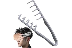 Peiiwdc Texture Comb, ABS Volumizing Wide-Tooth Hair Styling Comb, Men's Fluffy Texture Tool Apparatus Maximum Lift Roots Vol
