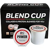 Protein Coffee K-Cups Pods (12 Count) – 10g Protein per Cup, 100mg Caffeine, Premium High-Protein Coffee Pods, Compatible with Keurig Brewers. Esppreso Style Coffee