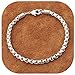 IVYRISE 925 Sterling Silver Box Link Chain Bracelet for Women Dainty Bangle Jewelry, 8 Inches