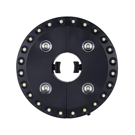 LEDMOMO Sonnenschirmbeleuchtung Patio Umbrella Light 28 LED-Leuchten 3 Modes Batteriebetriebene für Camping Zelte Outdoor
