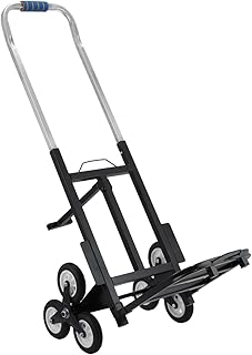 Happybuy - Einkaufstrolley, für Treppen geeignet, faltbar, belastbar bis 190 kg, Einkaufswagen, mit Ersatzrädern