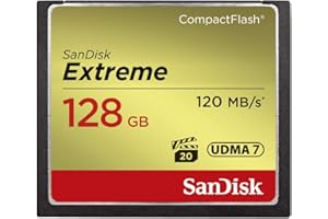 SanDisk 128GB Extreme CompactFlash Memory Card UDMA 7 Speed Up To 120MB/s - SDCFXSB-128G-G46