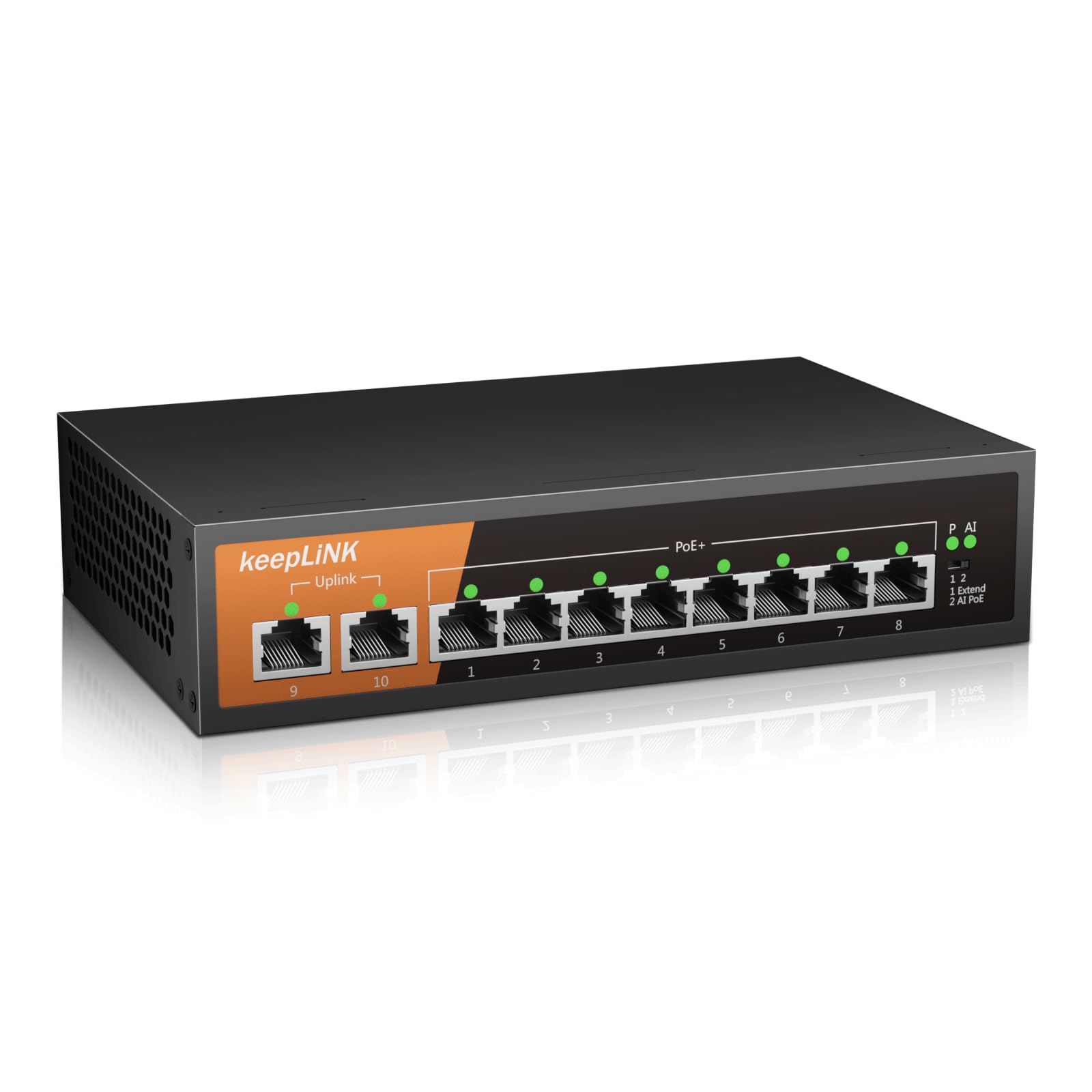 Mua keepLiNK Gigabit Switching Hub, 10 Ports (PoE 8 Ports, 135 W ...