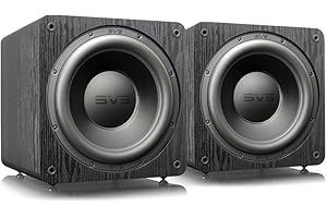 SVS SB-3000 13" Sealed Subwoofers with 800W RMS, 2,500W Peak Power, Sealed Cabinet - Pair (Premium Black Ash)
