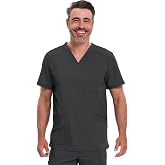 Cherokee Infinity Men's V-Neck Scrub Top with 3 Pockets and 360&deg; Stretch | Modern Fit, Moisture-Wicking 360&deg; Stretch, Rib-Knit Back Panels, Easy Care for Long Shifts, for Medical Professionals
