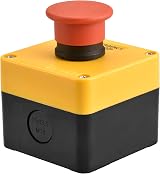 Heschen Red Sign Emergency Stop Push Button 660V 10A 1NO 1NC view 8