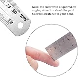 Early Buy Heavy Duty Stainless Steel Ruler Set 12in 300mm + 6in 150mm view 4