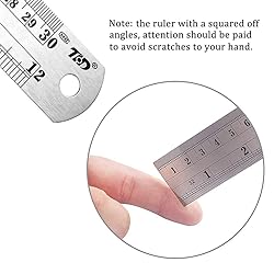 ZZTX Metal Straight Edge Ruler Set - Stainless