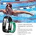 Fitness Tracker- Waterproof Activity Tracker Heart Rate Monitors Sleep Tracking Wireless Bluetooth Activity Tracker Smart Bracelet Pedometer Fitness Sports Wristbands (black)