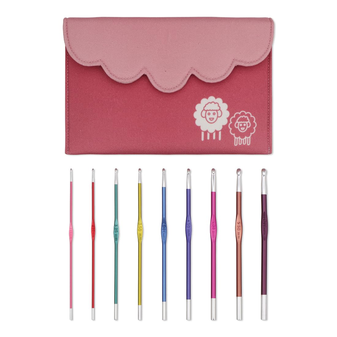 KnitPro Zing Deluxe Single-Ended Crochet Hook Set | 9 Sizes (2mm to 6mm)
