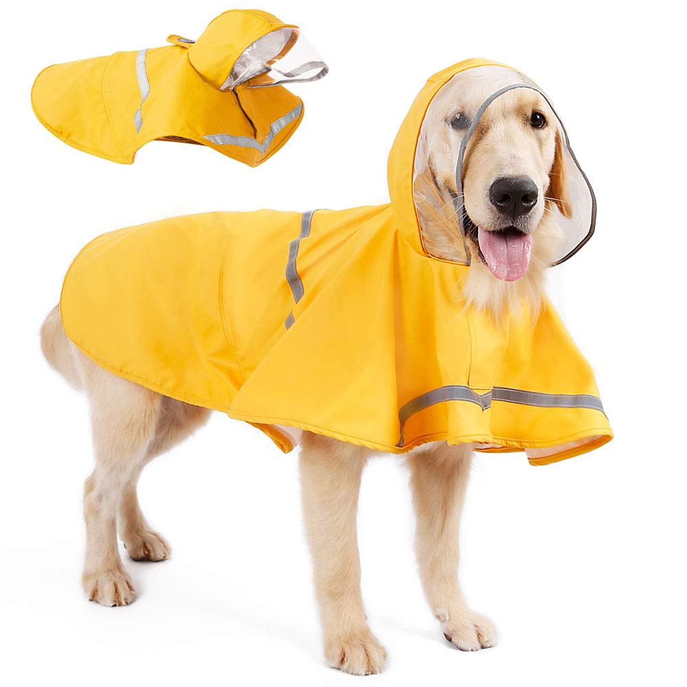 dog raincoat with harness hole
