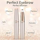 Vinmall Eyebrow Trimmer Women 5 Modes 4 Heads Gold 2 Portable view 7