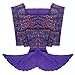 Mermaid Tail Blanket, 74''x 35'' Crochet Mermaid Blankets Seasons Warm Soft Handmade Sleeping Bag, Best Easter Gift for Kids Teens Adult