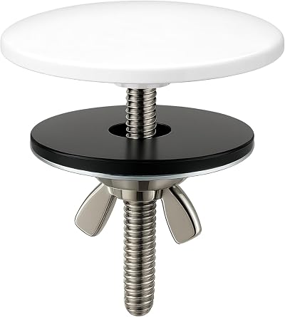 XNTONG Sink Hole Cover Brass Chrome Plated OverFlow Cap 2.32in Handle