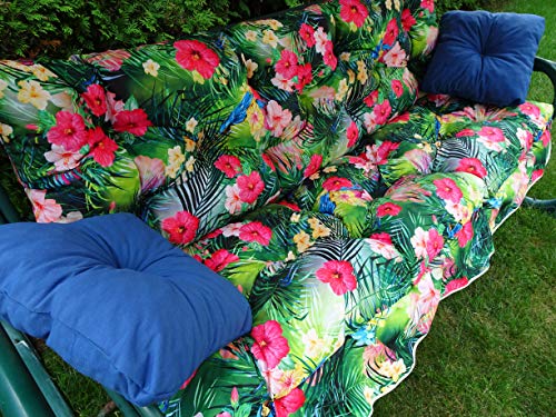 Sitzauflage Für Gartenbank | 4-TLG-Kissenset-Fuer-Schaukel | Auflagen Für Bänke | Gartenbank Auflagen | Auflage für… – Bild 3