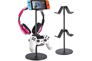 Controller Holder, fes Game Controller Stand Holder Storage Organizer Gamepad with Multiple Adjustable Height and Direction B