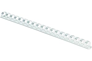 Fellowes Plastic Comb Bindings, 0.3-Inch, 55-Sheet Capacity, 100-Pack, White (52371)
