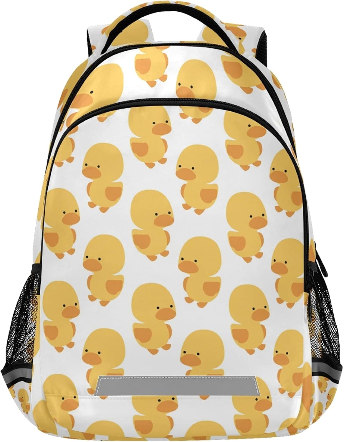 Cute Duck Kids Backpack for Boys & Girls 16.7 Inch All Over Printed School Backpack for Teen