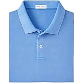 PETER MILLAR Men's Sunrise Piqué Polo, Maritime Blue, Small