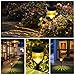Geloo Solar Lights Outdoor, Solar Pathway Lights Outdoor Garden Lights Landscape Lighting Weatherproof Auto On/Off for Lawn Patio Yard Walkway Sidewalk Driveway, Warm White