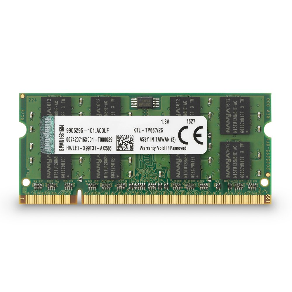 Kingston KTL-TP667/2G 2 GB 667 MHz DDR2 SODIMM Memory Module