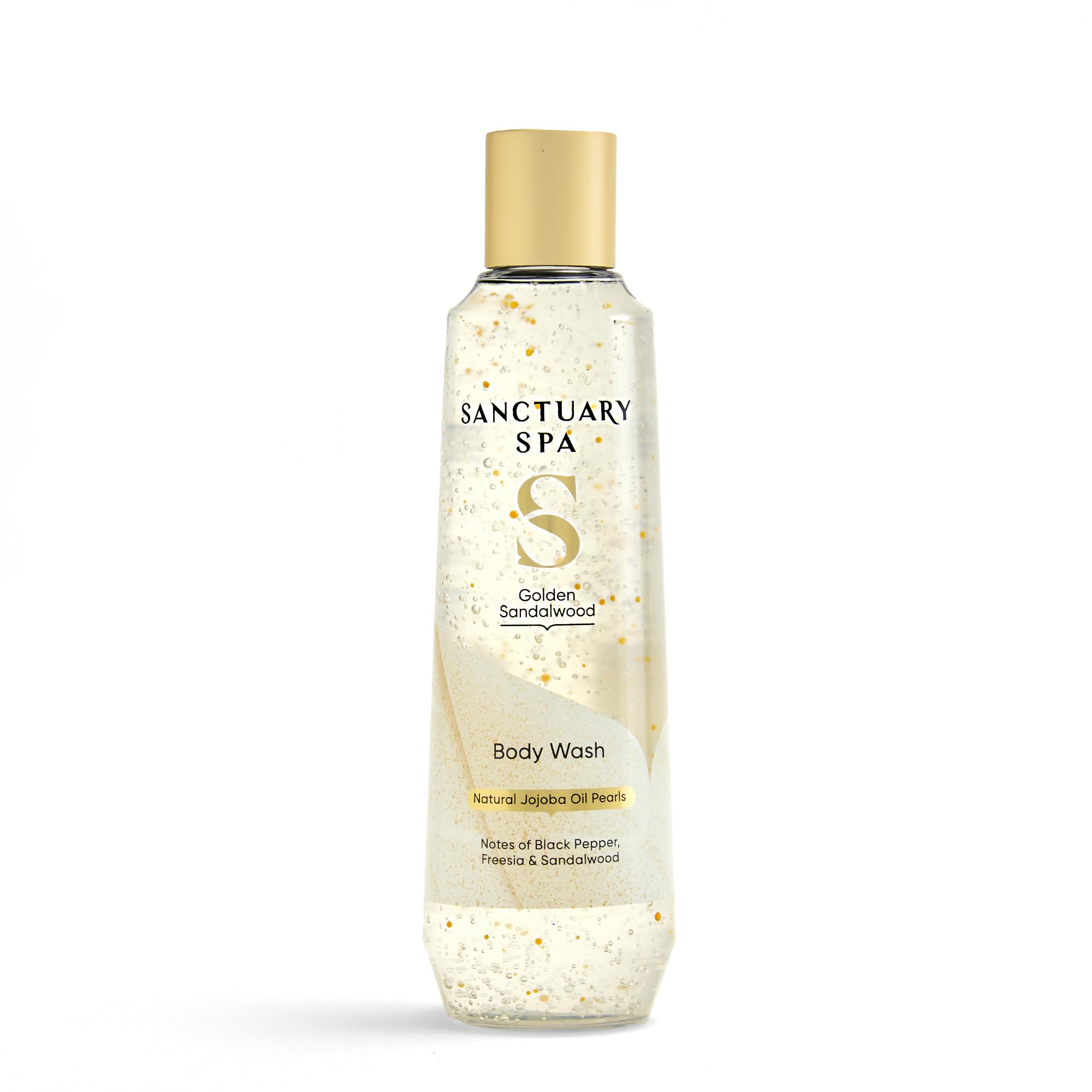 Sanctuary Spa Golden Sandalwood Body Wash, Body Care, Shower, Body Wash, Shower Gel Vegan and Cruelty Free 60ml