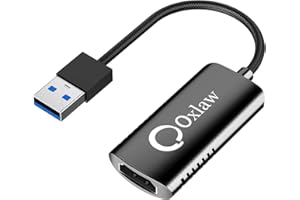 Oxlaw Game Capture Cards Audio Video Capture Cards 1080P HDMI to USB Record to DSLR Camcorder Action Cam,Computer for Gaming,