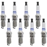 UOIENRT 8pcs Iridium Platinum Spark Plugs Replacement for Chevrolet Silverado Tahoe Suburban, GMC Sierra Yukon, Cadillac CTS 