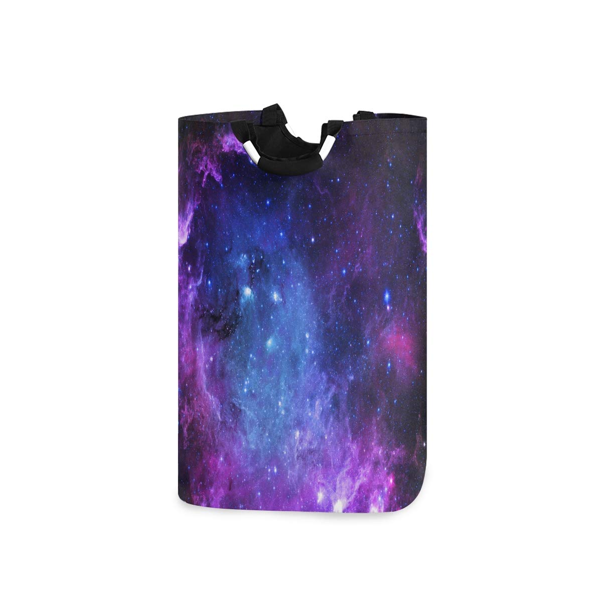 senya Large Laundry Basket Shopping Foldable Clothes Bag Collapsible Fabric Laundry Hamper Folding Washing Bin (Galaxy Nebula Space)