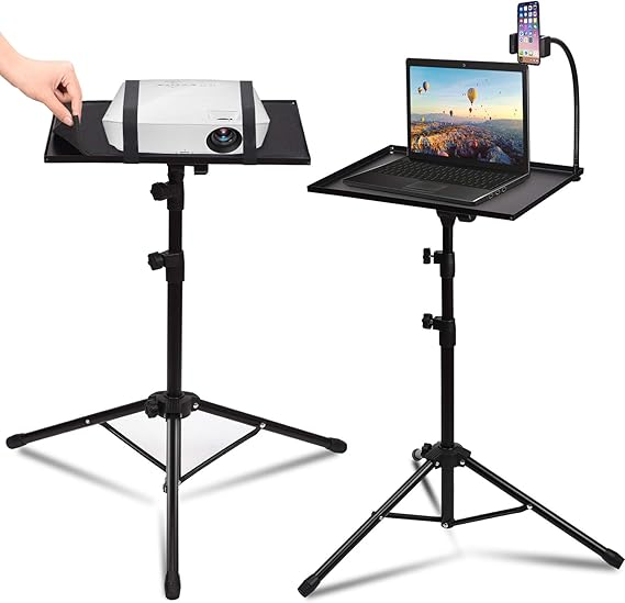 Yonader Laptop Projector Tripod Stand with Flexable Phone