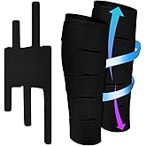 Croknit 2 Pcs Lymphedema Compression Leg Wraps Adjustable Lower Leg Cover up Medical Shin Splint Wrap for Heaviness Fatigue