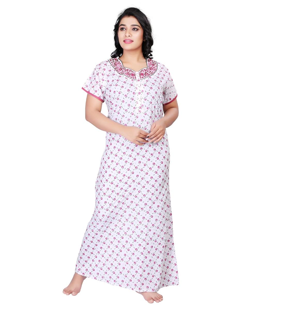 plain pink nightdress