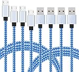 Micro USB Cable Edota 4Pack Samsung Cable Nylon Braided Cord Long High Speed USB to Micro USB Charging Cables Android Fast Charger Cord for Samsung Galaxy S7 Edge/S6/S5/S4,Note 5/4/3,HTC,LG,Tablet