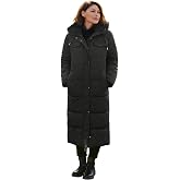 NUTEXROL Women's Winter Long Down Parka Jackets Warm Thickened Hooded Maxi Quilted Puffer Coat