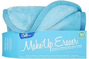 Makeup Eraser The Original Erase All Makeup With Just Water, Including Waterproof Mascara, Eyeliner, Foundation, Lipstick and More, Chill Blue