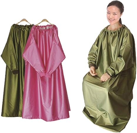 Amazon お勧め 袖付 レザー皮高級 よもぎ蒸しマント 座浴服 レザー皮よもぎ よもぎ蒸しなら ハート座浴 バス用品セット 通販