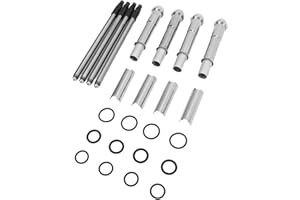EVGATSAUTO Adjustable Pushrods Kit High Strength Metal for Harley Twin Cam Models 1999 to 2017 Improve Engine Performance and