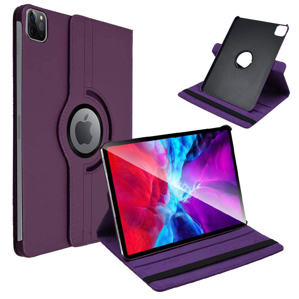 RKVMM Case Compatible with iPad Pro 12.9 inch, Tablet Case, Case, Cover, Purple, 360° Rotation, Protecting and carrying iPad Pro 12.9, Travel, Work, Entertainment, Hands-free video calls