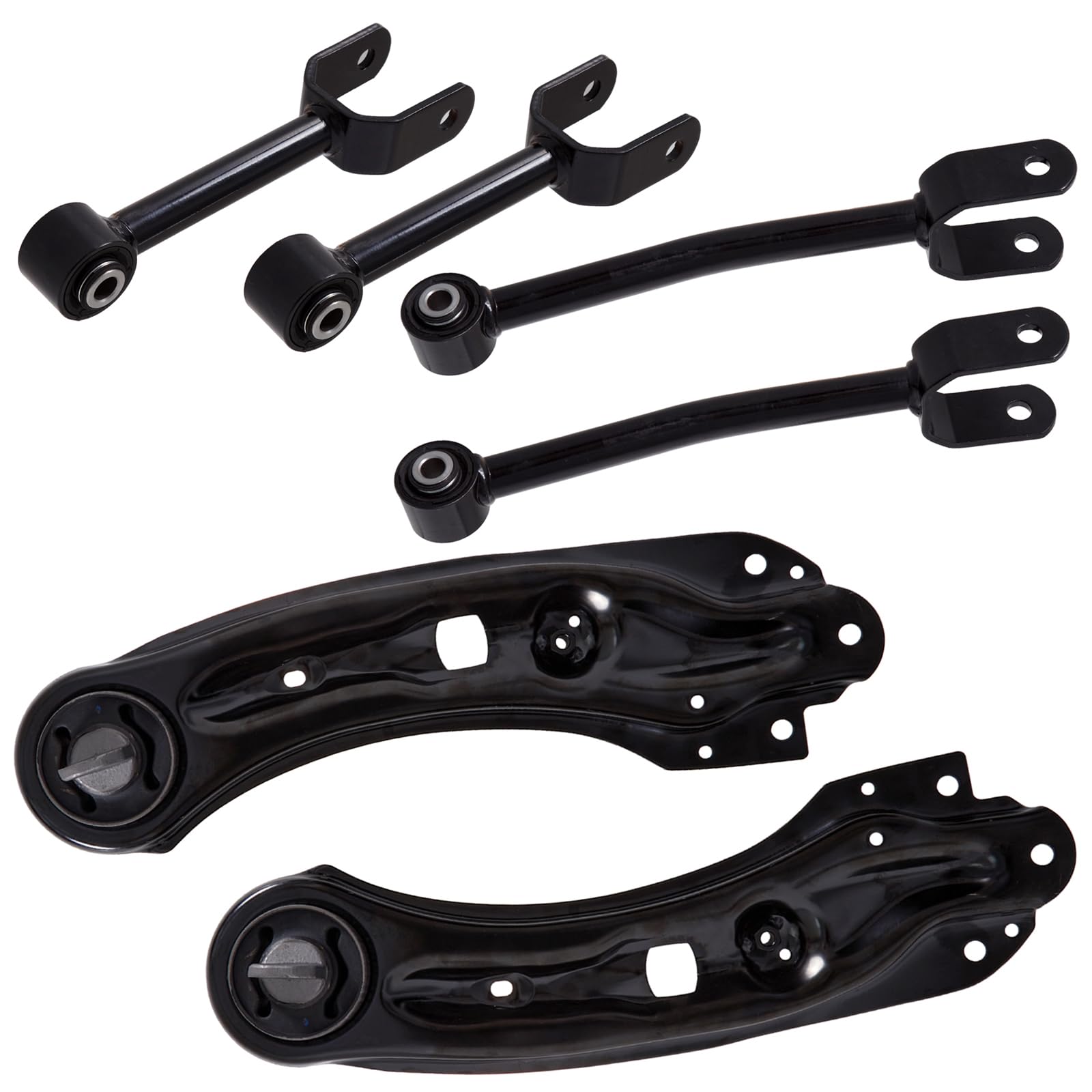 Photo 1 of TUCAREST 6Pcs Suspension Kit (K643089 K643090 K643056 K642901) Rear Control Arm Fit For 2011-2014 Do-dge Avenger, 11-18 Journey /11-14 Ch-rysler 200 [# 68079539AA 68079540AA 5085416AE 5085415AE]