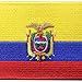 Ecuador Flag Embroidered Emblem Ecuadorian Iron On Sew On National Patch
