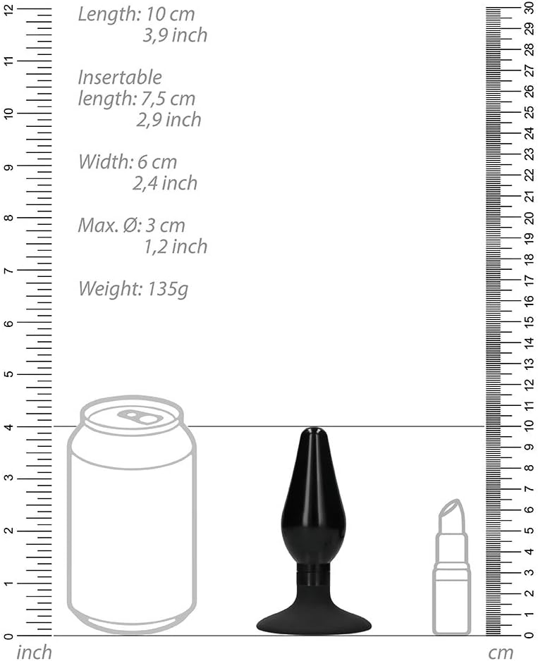 Ouch! by Shots - Replaceable Pointed Buttplug Set - Medium, Black - Image 5